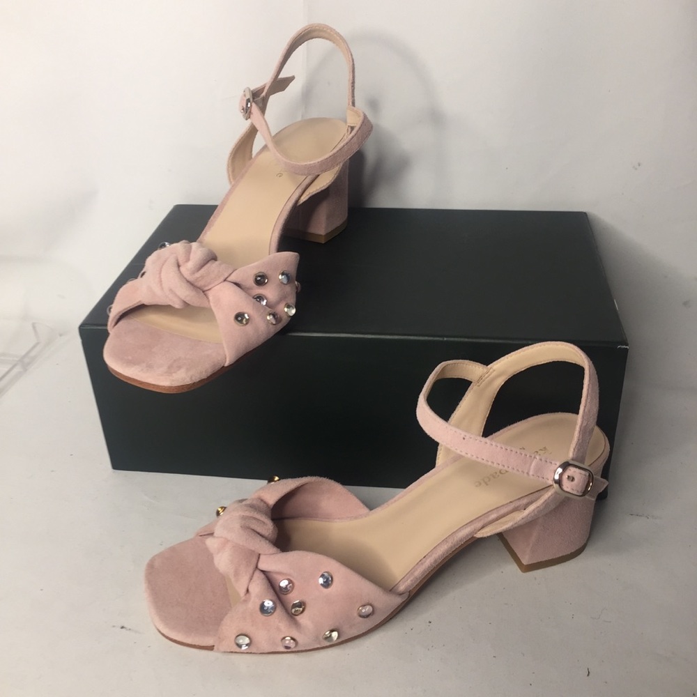 $178 Kate Spade US 8 sandals studded suede blush